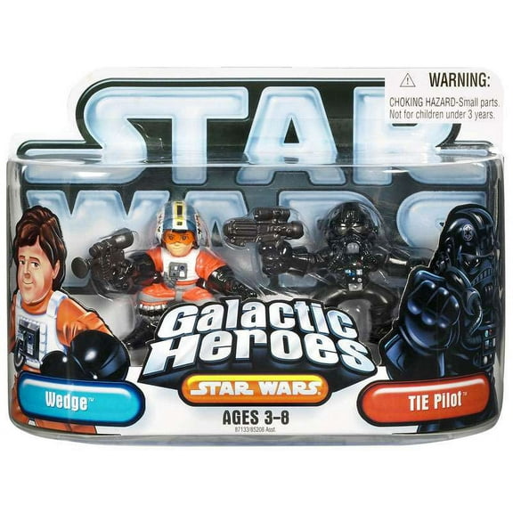 Star Wars Galactic Heroes 2007 Wedge & Tie Pilot Mini Figure 2-Pack