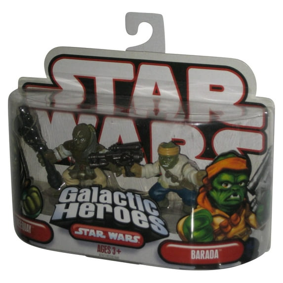 Star Wars Galactic Heroes (2007) Weequay & Barada Hasbro Figure Set
