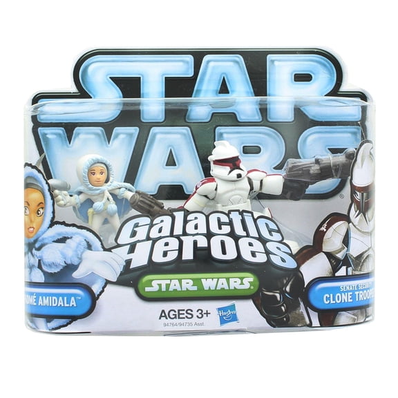 Star Wars Galactic Heroes Mini Figure 2 Pack - Padm Amidala & Clone Trooper