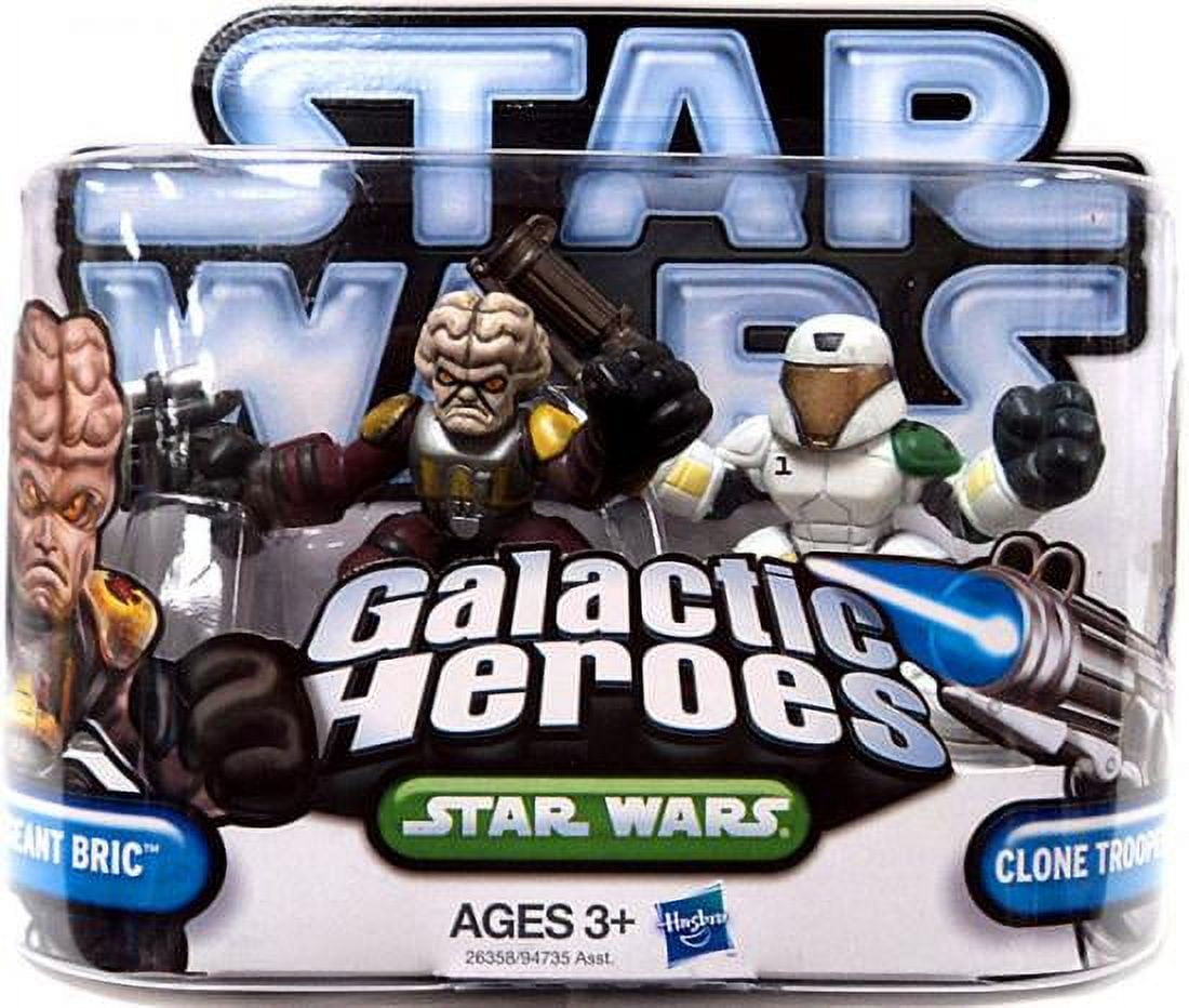 Star Wars Galactic Heroes Mini Sergeant Bric \u0026 Clone Trooper Echo Figure, 2 Pack