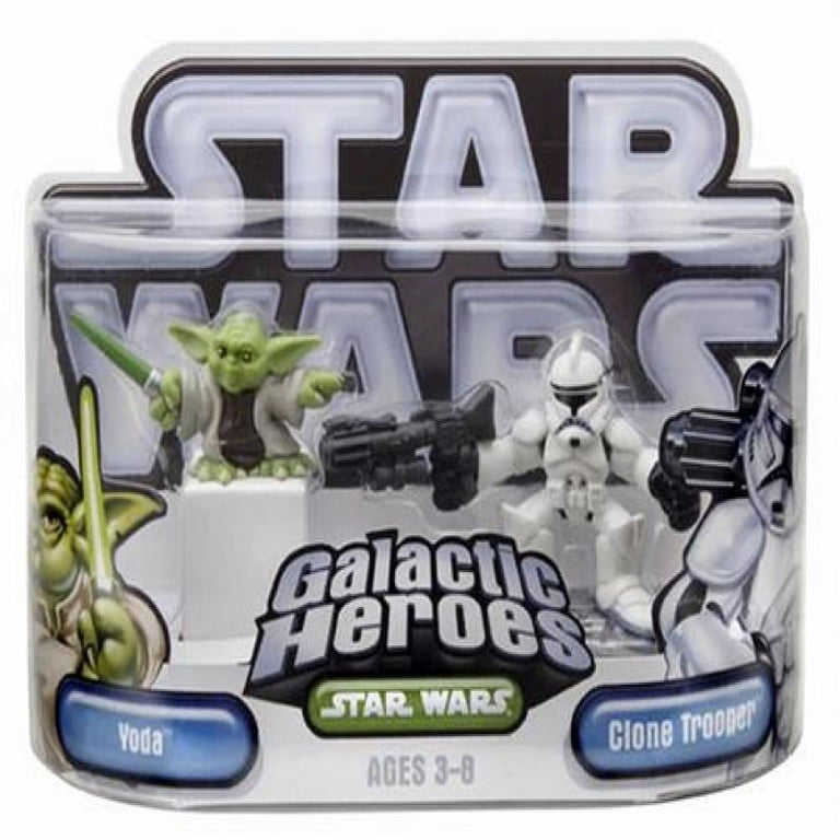 Star Wars Galactic Heroes Yoda and Clone Trooper - Walmart.com