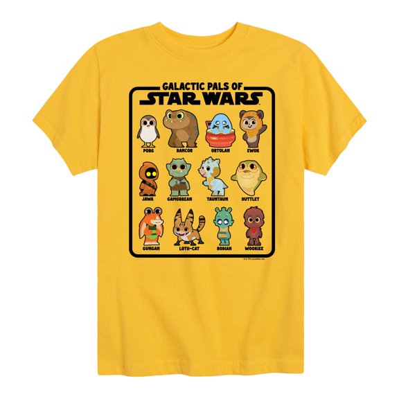 Star Wars - Galactic Pals Of - Toddler And Youth Short Sleeve Tee