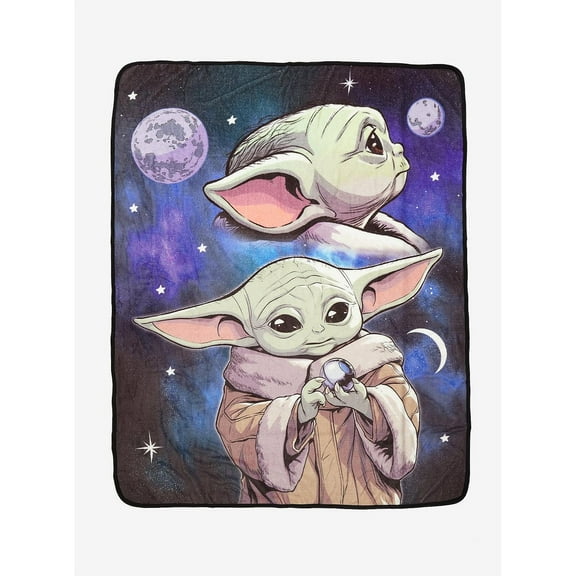 Star Wars Galaxy The Mandalorian Grogu Super Plush Blanket Throw