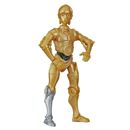 Star Wars Galaxy of Adventures C-3PO Toy 5-inch Scale Action Figure with Fun Droid Demolition Feature, Construction Toys Kids Ages 4 and Up