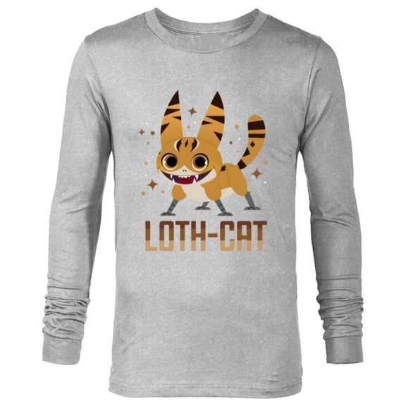 Star Wars Galaxy of Creatures Galactic Pals Happy Loth-Cat - Long Sleeve T-Shirt for Men - Customized-Athletic Heather
