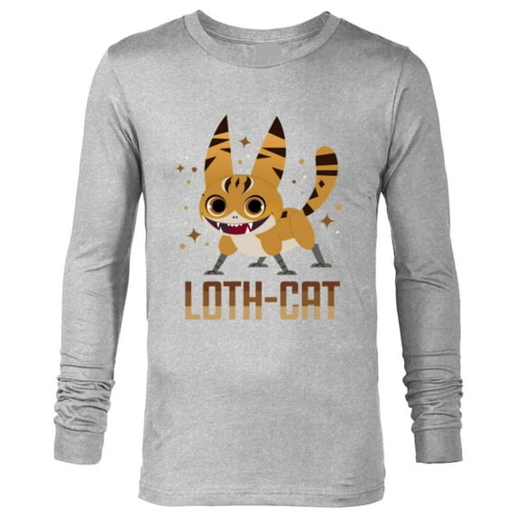 Star Wars Galaxy of Creatures Galactic Pals Happy Loth-Cat - Long Sleeve T-Shirt for Men - Customized-Athletic Heather