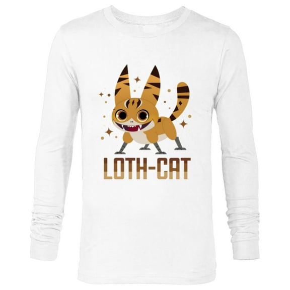 Star Wars Galaxy of Creatures Galactic Pals Happy Loth-Cat - Long Sleeve T-Shirt for Men - Customized-White