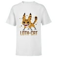 thumbnail image 1 of Star Wars Galaxy of Creatures Galactic Pals Happy Loth-Cat - Short Sleeve T-Shirt for Kids - Customized-White, 1 of 5