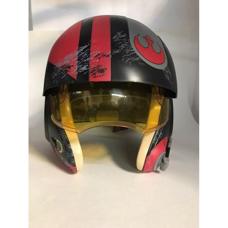 Star Wars Galaxy's Edge Black Poe X-Wing Pilot Helmet W/Sounds