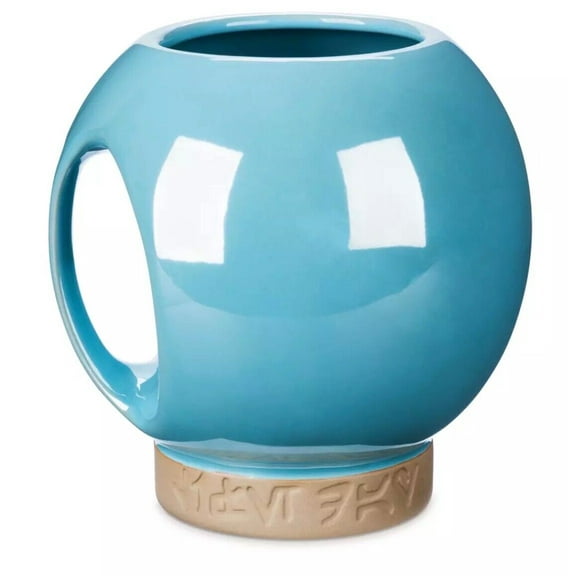 Star Wars Galaxy's Edge Life Day Orb Mug Wookiee Celebration Blue Coffee Cup