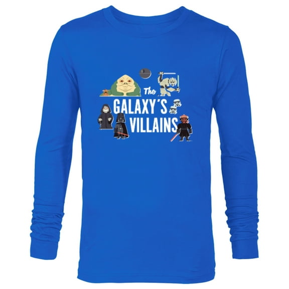 Star Wars Galaxy’s Villains Darth Vader Maul Emperor Jabba - Long Sleeve T-Shirt for Men - Customized-Navy