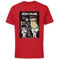 thumbnail image 1 of Star Wars Galaxy’s Villains Darth Vader Maul Grievous Jabba - Short Sleeve Cotton T-Shirt for Adults - Customized-Red, 1 of 5