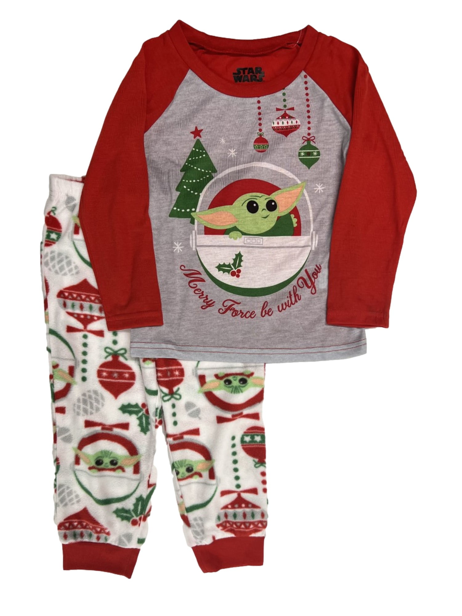 Christmas baby yoda pjs best sale