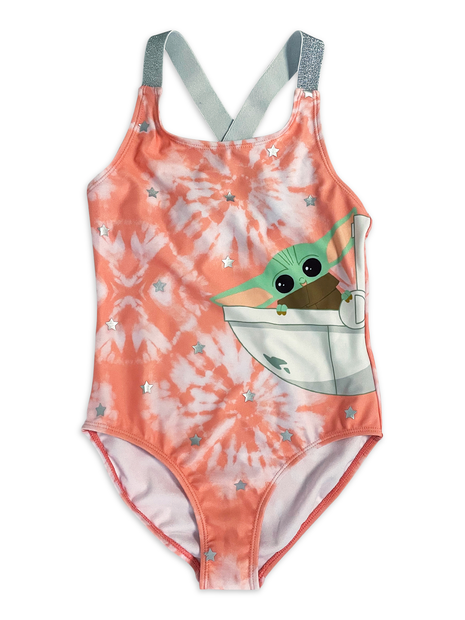 Star Wars Girls Baby Yoda Swimwear, 1 Piece, Sizes 412