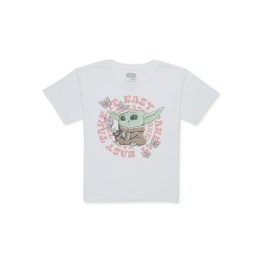 Star Wars Girls Grogu Take It Easy, Crew Neck, Short Sleeve, Graphic T-Shirt, Sizes 4-16