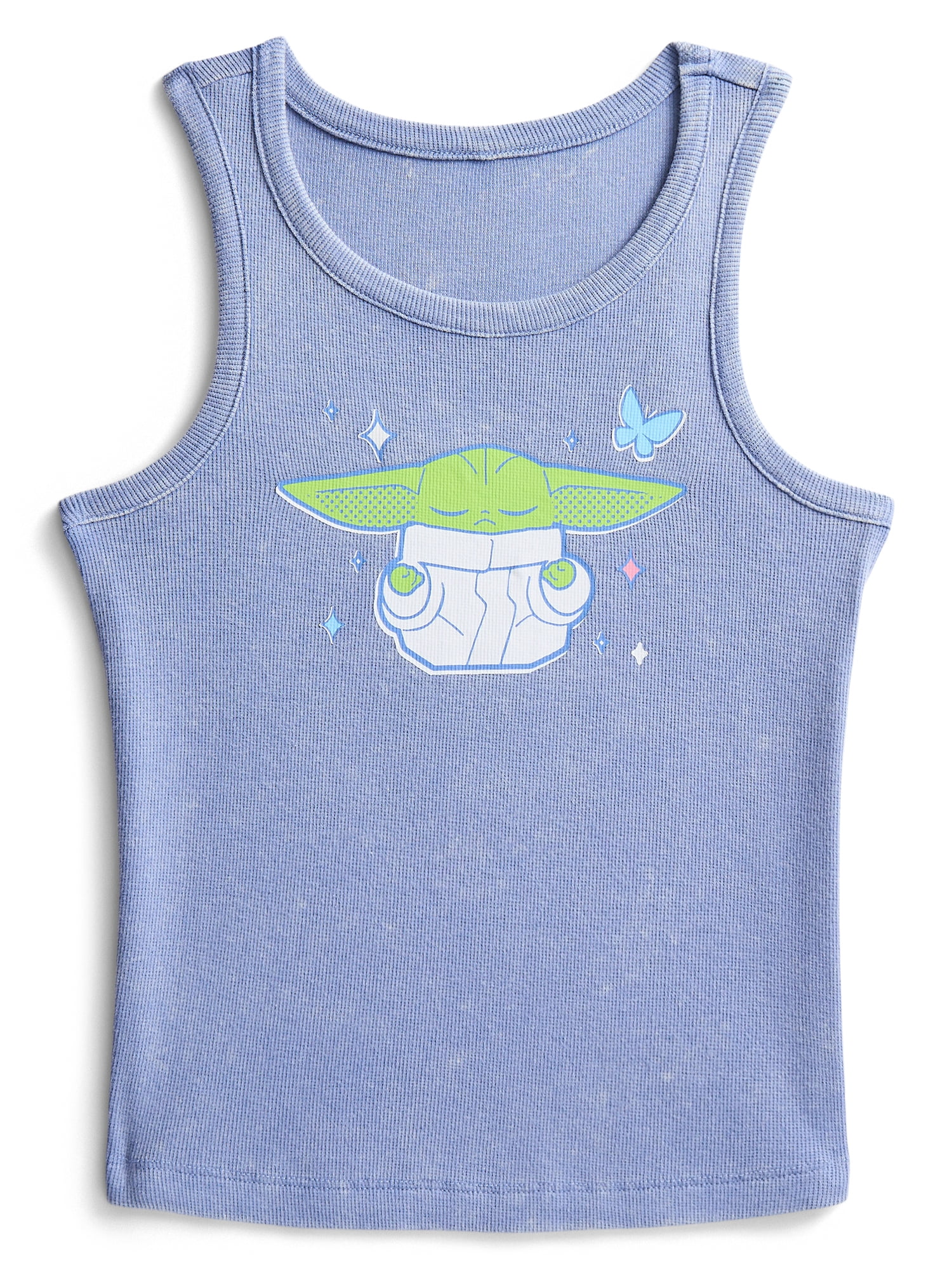 Star Wars Grogu Girls Mineral Wash Graphic Tank Top, Grogu Is Cute, Sizes 4-16