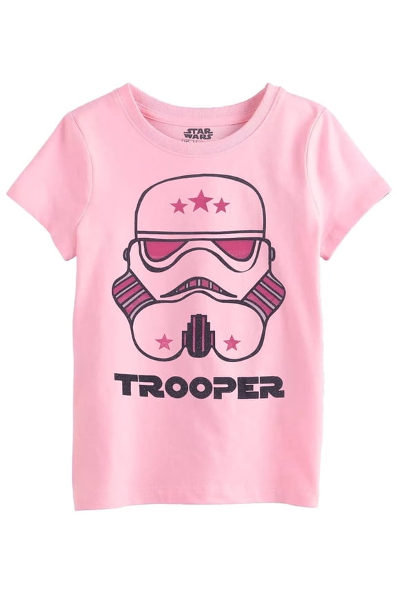 Girls Storm Trooper Helmet T-Shirt, Sizes 4-16