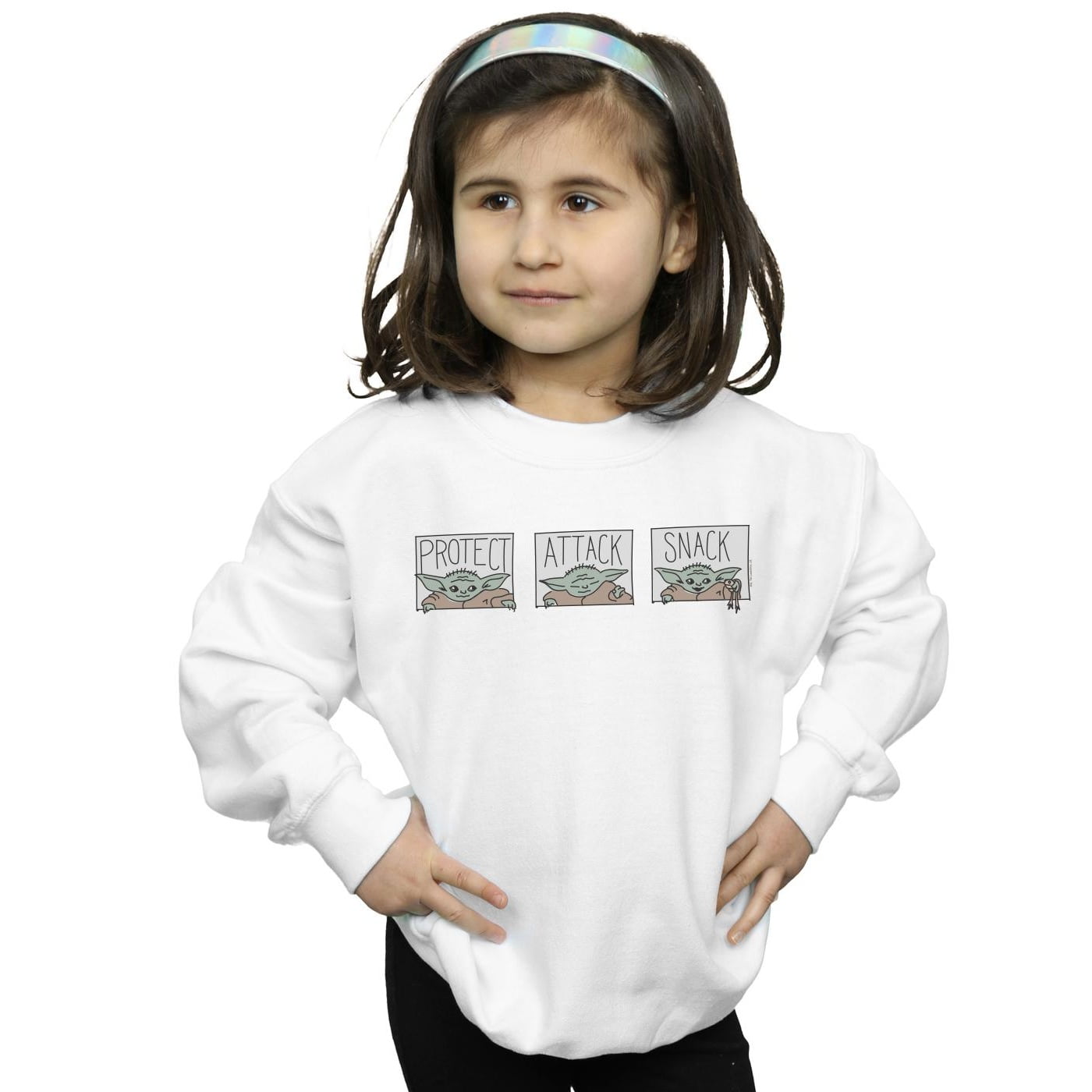 Star Wars Girls The Mandalorian The Child Tiles Sweatshirt - Walmart.com