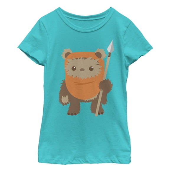 Star Wars Girls' Wicket Ewok Cartoon T-Shirt