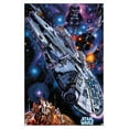 thumbnail image 1 of Star Wars: Global Art - Millennium Falcon Wall Poster, 14.725" x 22.375" Framed, 1 of 5