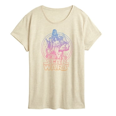Star Wars - Luke, Leia, & Han Solo Gradient - Women's Short Sleeve Classic Fit Tee