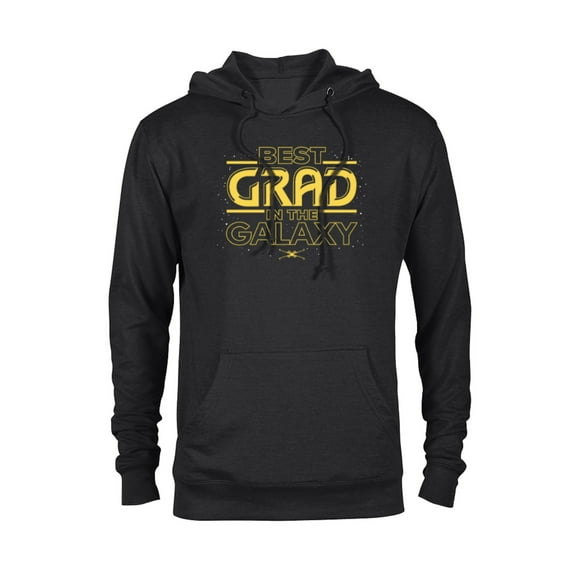 Star Wars Graduation Best Grad in the Galaxy New Graduate- Pullover Hoodie for Adults - Customized-Black