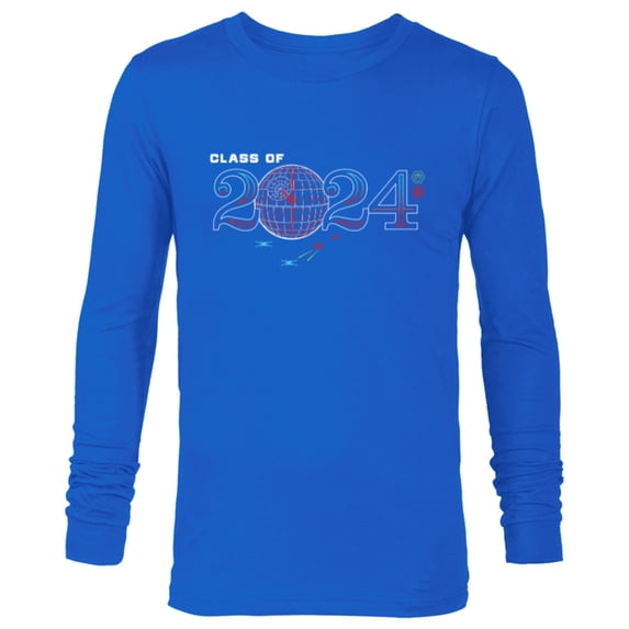 Star Wars Graduation Death Star Data New Grad Class of 2024 - Long Sleeve T-Shirt for Men - Customized-Navy