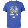 thumbnail image 1 of Star Wars Graduation Jedi Graduate 24 New Grad Class of 2024 - Short Sleeve Cotton T-Shirt for Adults - Customized-Royal Heather, 1 of 5