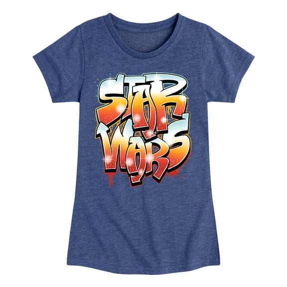Star Wars - Graffiti - Toddler And Youth Girls Fitted Short Sleeve Tee