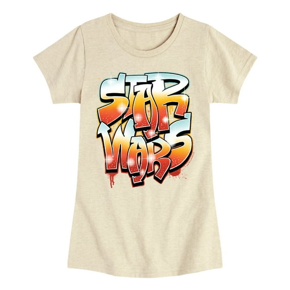 Star Wars - Graffiti - Toddler And Youth Girls Fitted Short Sleeve Tee