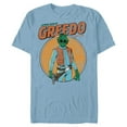 thumbnail image 1 of Star Wars Greedo Shot First Retro - Short Sleeve Blended T-Shirt for Adults - Customized-Ocean Blue, 1 of 5
