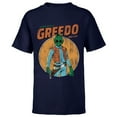 thumbnail image 1 of Star Wars Greedo Shot First Retro - Short Sleeve T-Shirt for Kids - Customized-Navy, 1 of 5