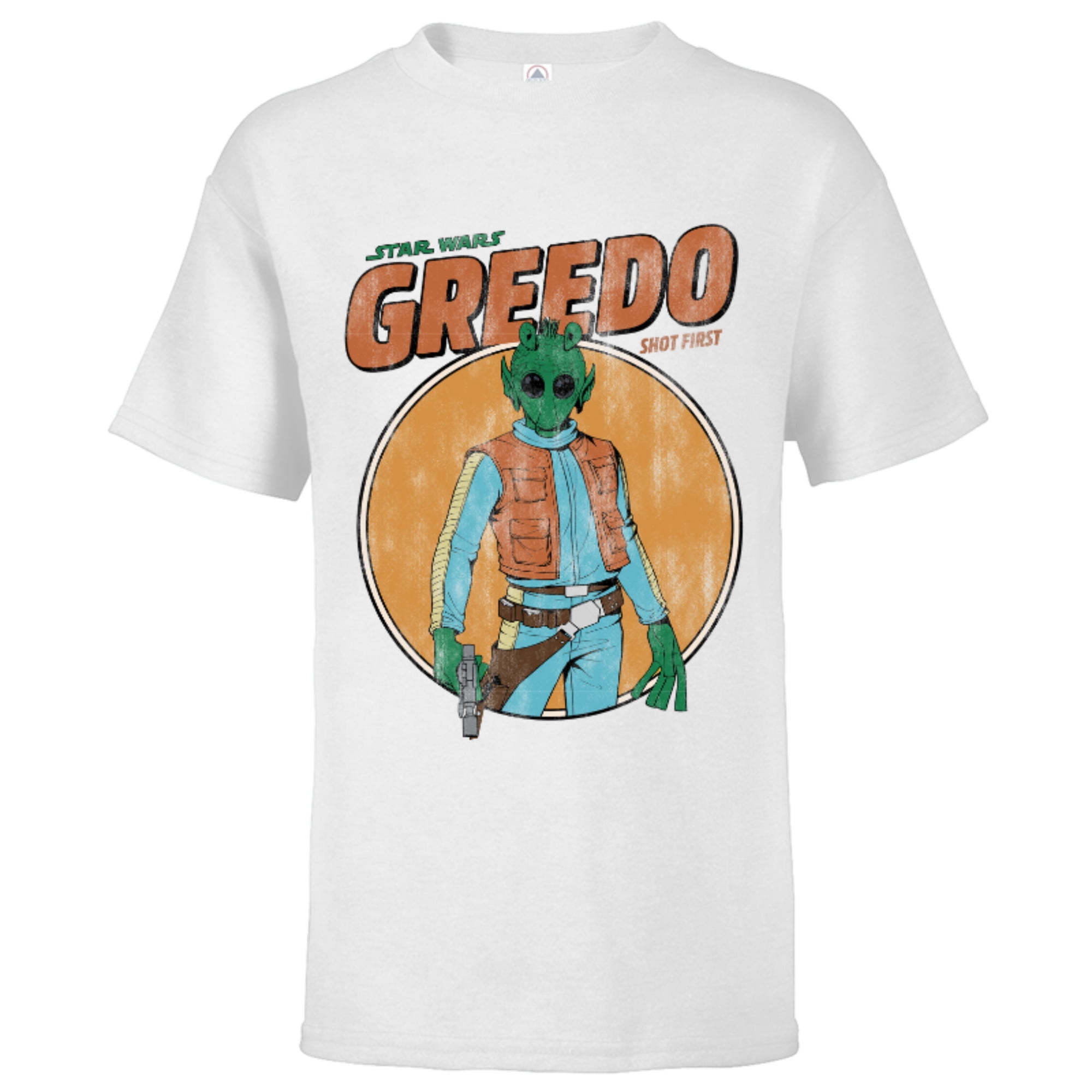 Star Wars Greedo Shot First Retro - Short Sleeve T-Shirt for Kids ...