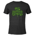 thumbnail image 1 of Star Wars Green Shamrock St. Patrick’s Day - Short Sleeve Blended T-Shirt for Adults - Customized-Black, 1 of 5