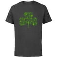 thumbnail image 1 of Star Wars Green Shamrock St. Patrick’s Day - Short Sleeve Cotton T-Shirt for Adults - Customized-Charcoal, 1 of 5