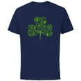 thumbnail image 1 of Star Wars Green Shamrock St. Patrick’s Day - Short Sleeve Cotton T-Shirt for Adults - Customized-Navy, 1 of 5