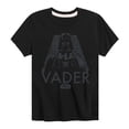 thumbnail image 1 of Star Wars - Grey Mono Darth Vader - Toddler And Youth Short Sleeve Tee, 1 of 5