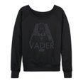 thumbnail image 1 of Star Wars - Grey Mono Darth Vader - Women's French Terry Pullover Sweatshirt, 1 of 4