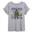 thumbnail image 1 of Star Wars - Grogu And Mandalorian - Juniors Oversized Graphic T-Shirt, 1 of 4