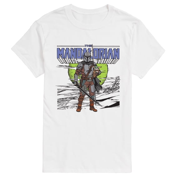 Star Wars - Grogu And Mandalorian - Men's Short Sleeve Graphic T-Shirt
