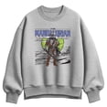 thumbnail image 1 of Star Wars - Grogu And Mandalorian - Women's Oversized Fleece Crew Sweatshirt, 1 of 2