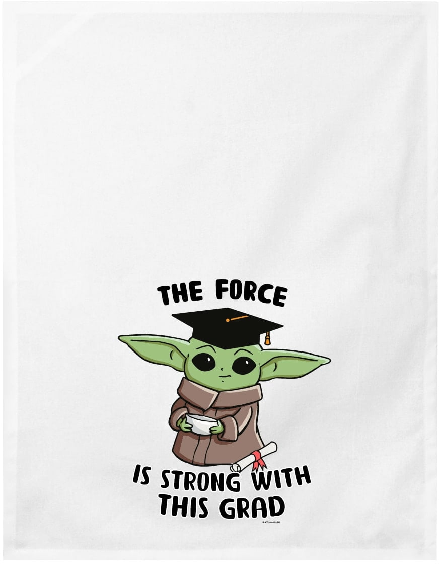 STAR WARS YODA CHEWBACCA JEDI INSPIRED KITCHEN DISH TOWEL CUSTOM EMBROIDERED