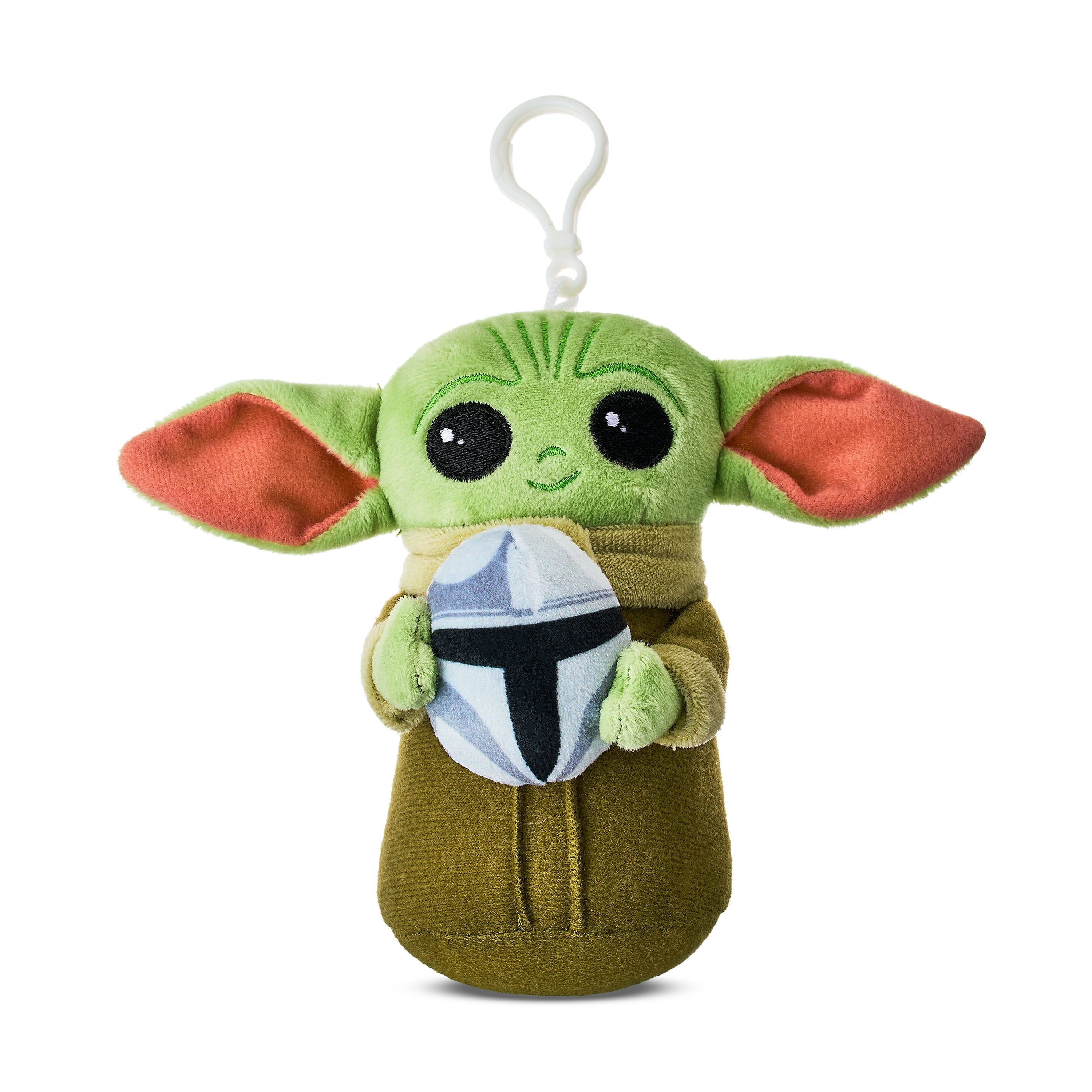 Star Wars Grogu Easter Plush Clip by Ruz, Green, 5.5 inches Tall