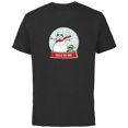 thumbnail image 1 of Star Wars Grogu Christmas Stormtrooper Snowman Snow Globe - Short Sleeve Cotton T-Shirt for Adults - Customized-Black, 1 of 5