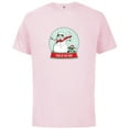 thumbnail image 1 of Star Wars Grogu Christmas Stormtrooper Snowman Snow Globe - Short Sleeve Cotton T-Shirt for Adults - Customized-Soft Pink, 1 of 5