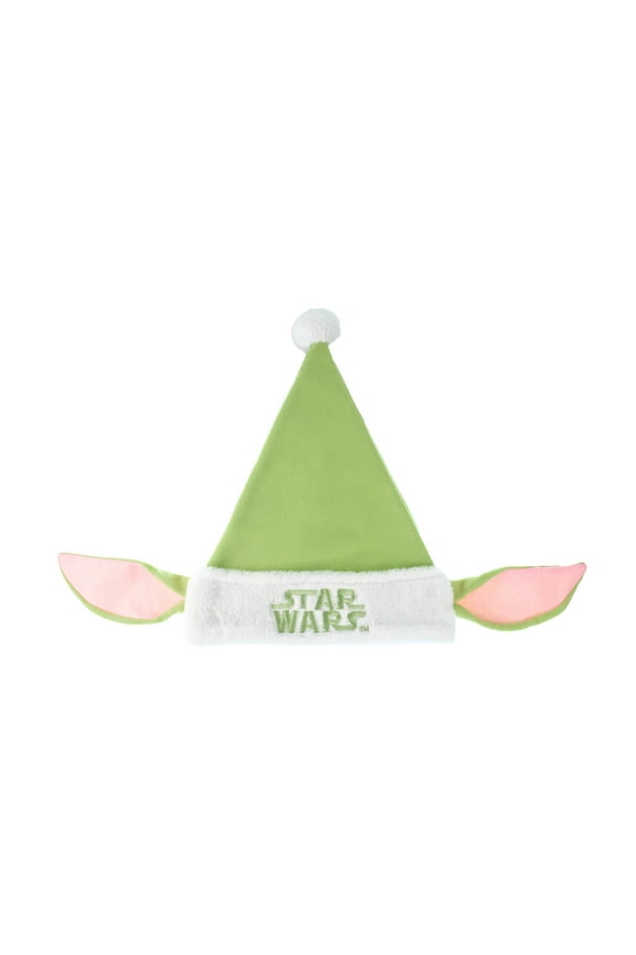 Star Wars, Grogu Ears Santa Holiday Hat, 16 inches Tall, green, Unisex, by Ruz