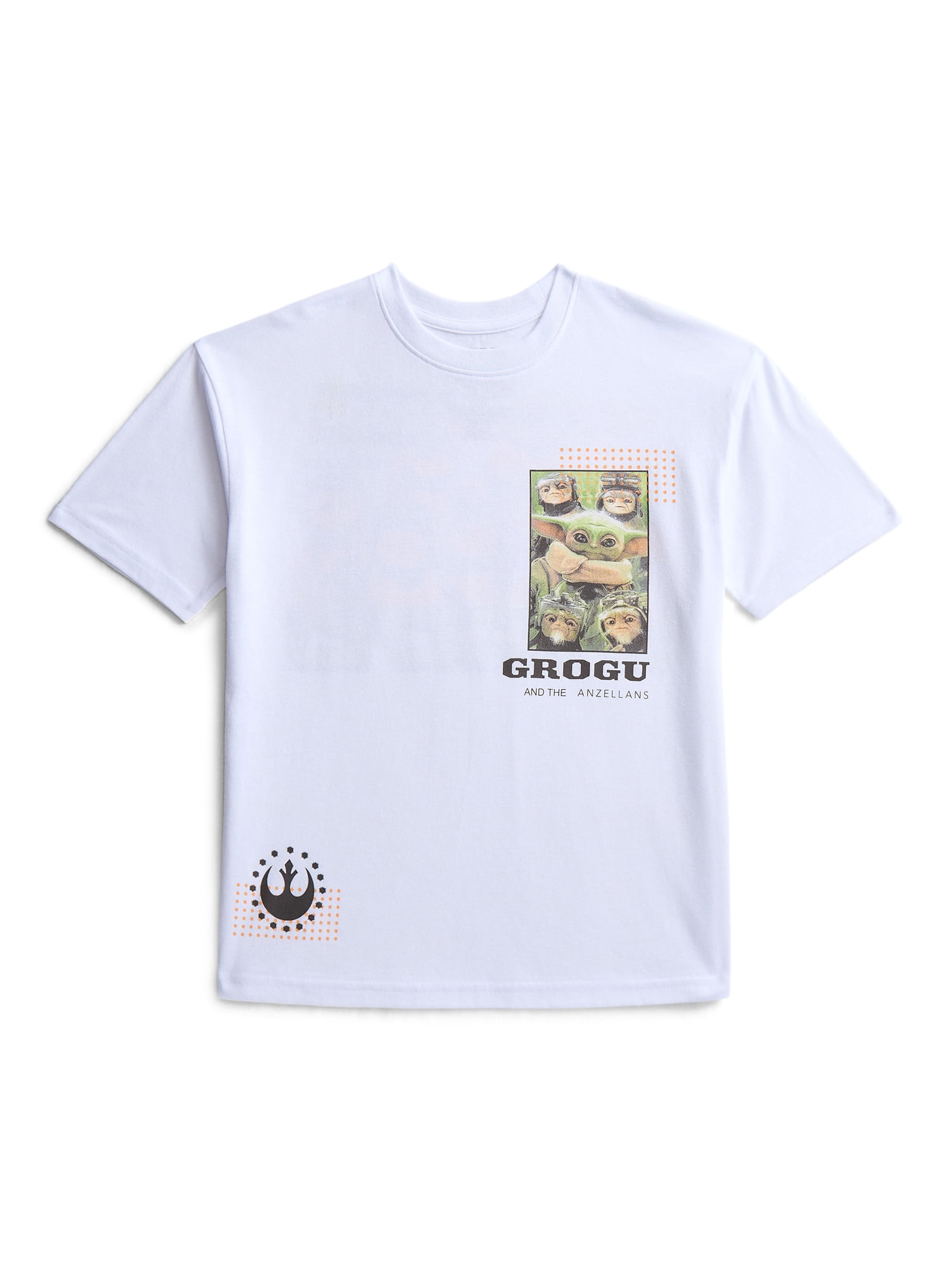 Star Wars The Mandalorian Boys Grogu & Friends Graphic Tee with Short Sleeves, Sizes 4-18