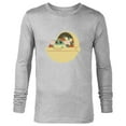 thumbnail image 1 of Star Wars Grogu Halloween Candy Pram - Long Sleeve T-Shirt for Men - Customized-Athletic Heather, 1 of 5