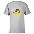 thumbnail image 1 of Star Wars Grogu Halloween Candy Pram - Short Sleeve T-Shirt for Kids - Customized-Athletic Heather, 1 of 5