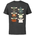 thumbnail image 1 of Star Wars Grogu Halloween Costumes - Short Sleeve Cotton T-Shirt for Adults - Customized-Charcoal, 1 of 5